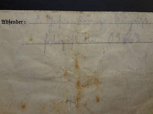 Feldpostbrief -  inf-rgt #111 13. Kompanie