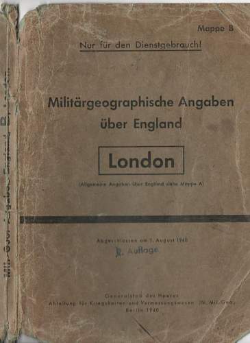 German invasion maps of London