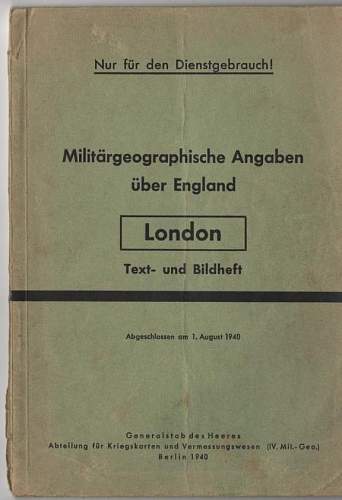 German invasion maps of London