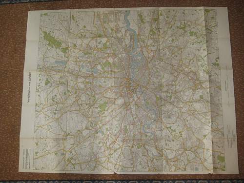 German invasion maps of London