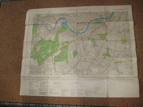German invasion maps of London