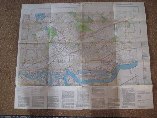 German invasion maps of London