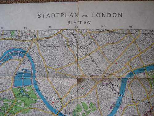 German invasion maps of London