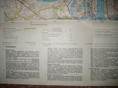 German invasion maps of London