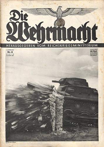 Third Reich cover of magazines/ illustrated / periodicals/ newspapers