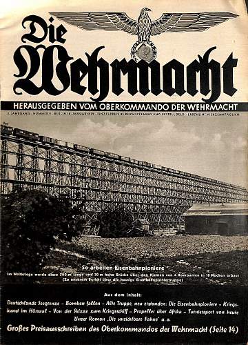 Third Reich cover of magazines/ illustrated / periodicals/ newspapers