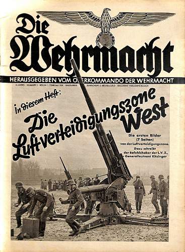 Third Reich cover of magazines/ illustrated / periodicals/ newspapers