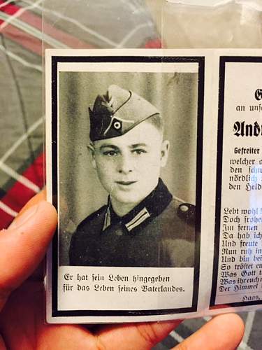 Translate German Death Card