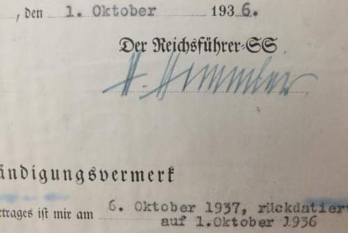 My First Himmler Signature