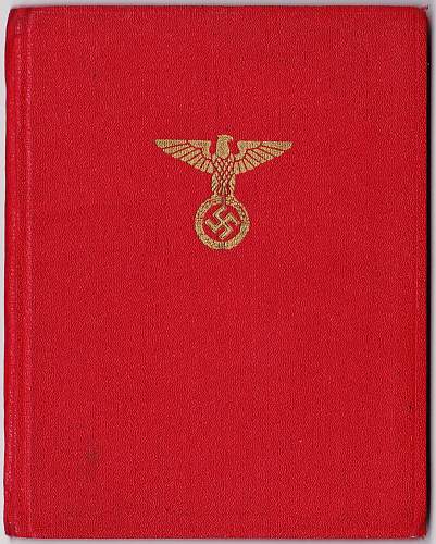 NSDAP Party Member book and SA Ausweis to same man