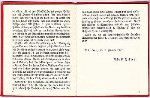 NSDAP Party Member book and SA Ausweis to same man