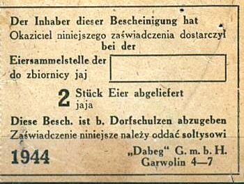 Garwolin coupon 1944
