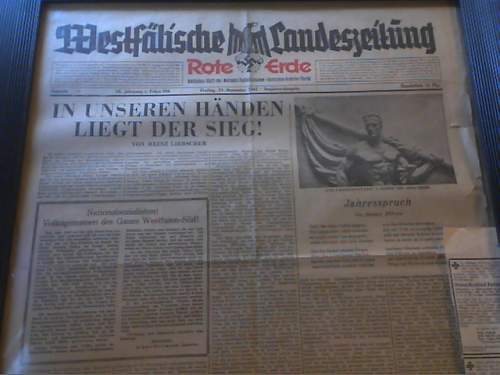 German Nazi newspaper &quot;Der Kampfruf&quot; with the topic &quot;Reichstag fire&quot; in 1933
