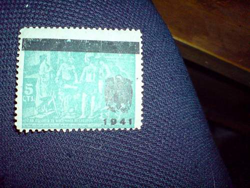 Nazi franked stamp?