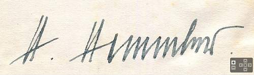 REICHSFÜHRER-SS HIMMLER signature.