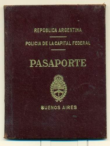 Graf Spee officer issued passport?