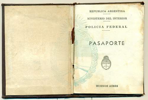 Graf Spee officer issued passport?