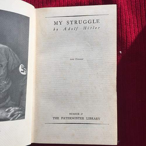My Struggle (Mein Kampf) English 1938