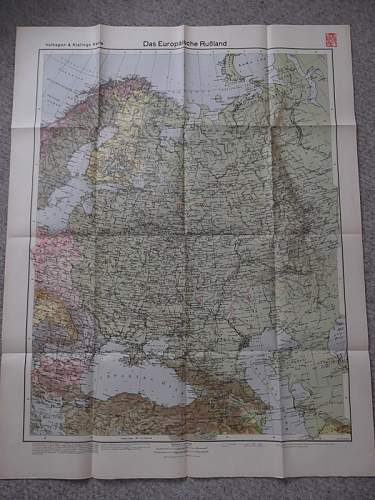 Velhagen &amp; Klasing  Map of Western Russia