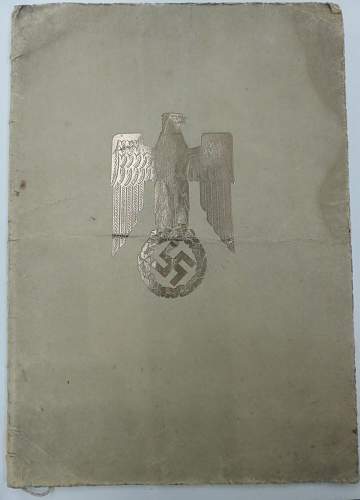german document for a Major (possibly signed)