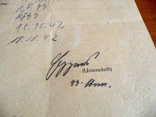 Himmler and another signature?