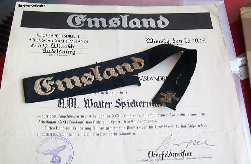 Emsland Urkunde