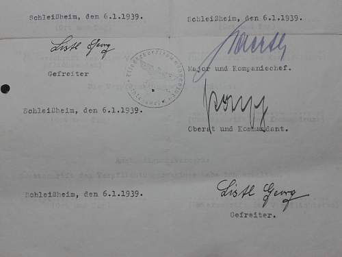 Pre-War Luftwaffe Document