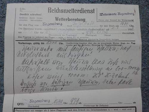 Pre-War Luftwaffe Document