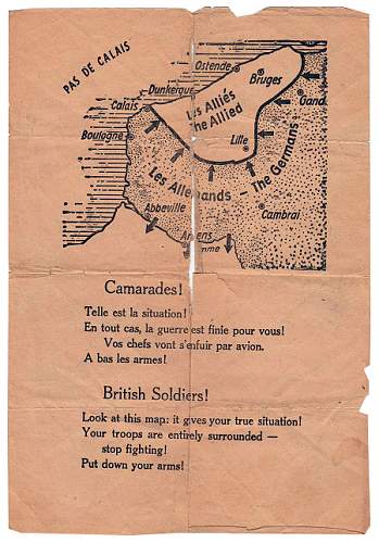 Dunkirk Surrender Leaflet