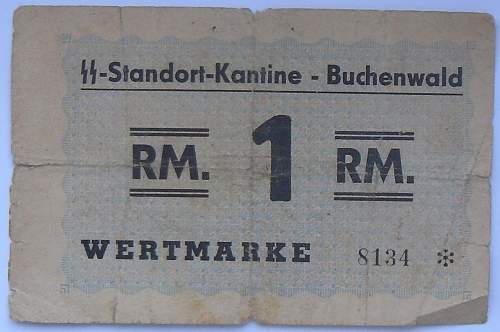 Konzentrationslager Buchenwald credit tokens