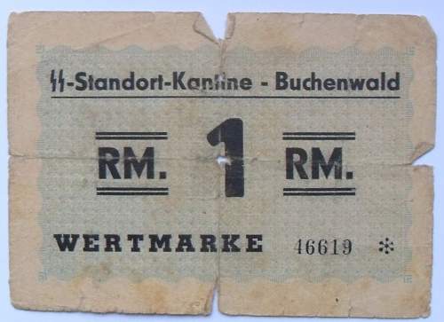 Konzentrationslager Buchenwald credit tokens