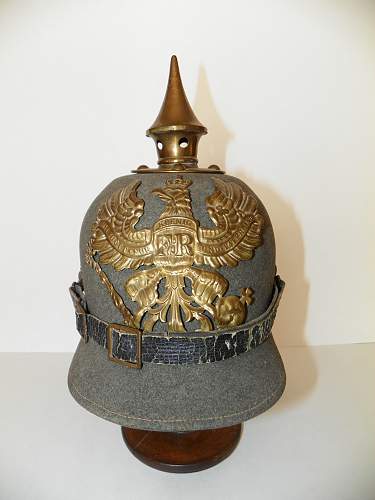 Ersatz Pickelhaube: unmarked J. Bambus &amp; Company mfg