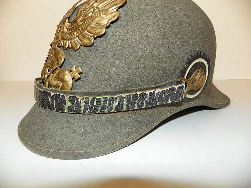 Ersatz Pickelhaube: unmarked J. Bambus &amp; Company mfg