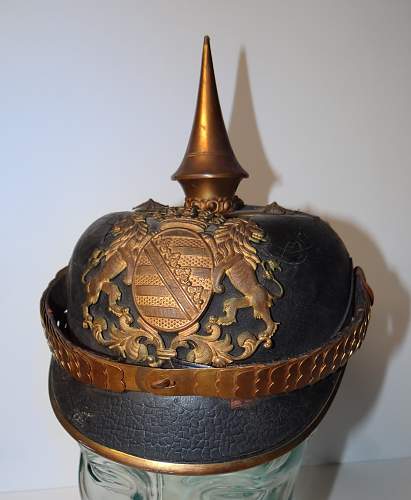 Imperial German Saxon Officer's Pickelhaube - Please Help