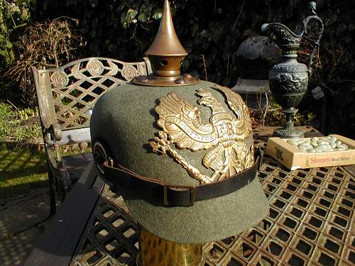 Another Ersatz Pickelhaube...Prussian.