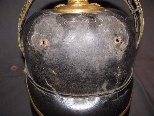 Brunswick Officers Spikehelmet 3rd Bat. 1886-1912