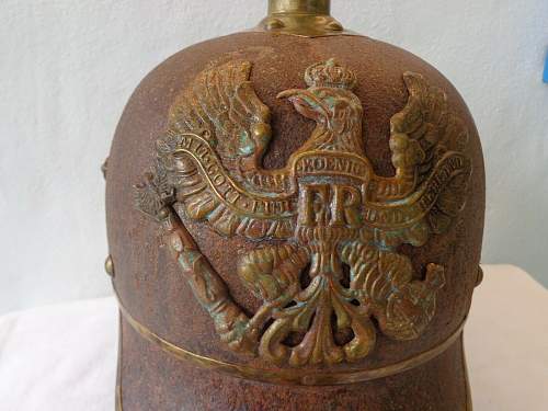 Curassiers Helmet Prussia WW1 - relic state - Original????