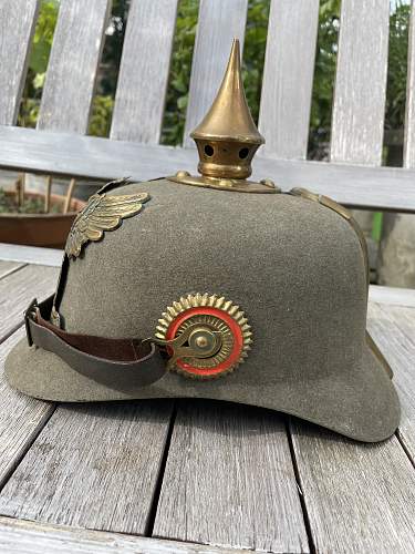 Baden Felt Ersatz Pickelhaube