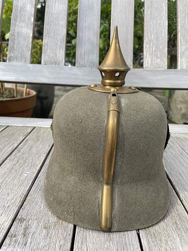 Baden Felt Ersatz Pickelhaube