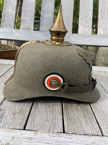 Baden Felt Ersatz Pickelhaube