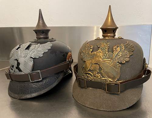 Baden Felt Ersatz Pickelhaube