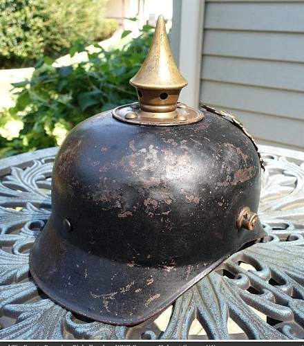 WW1 German Metal Spike Helmet?