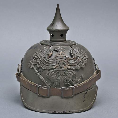 Field great painted Imperial Prussian M1915 EM metal Pickelhaube