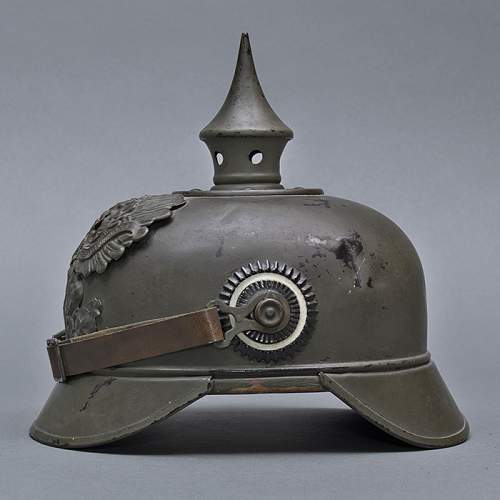 Field great painted Imperial Prussian M1915 EM metal Pickelhaube