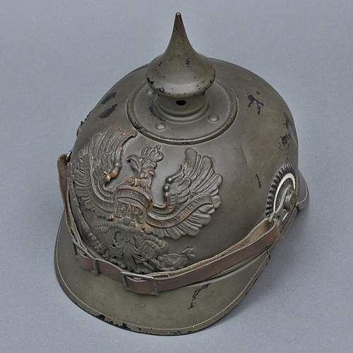 Field great painted Imperial Prussian M1915 EM metal Pickelhaube