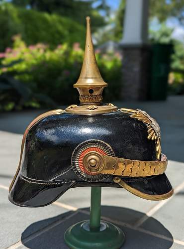 Saxon 101st Reserve Infantry Officer's Pickelhaube