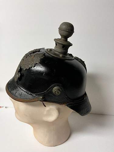 Saved this Artillery Pickelhaube - Shed Find - Any info Appreciated
