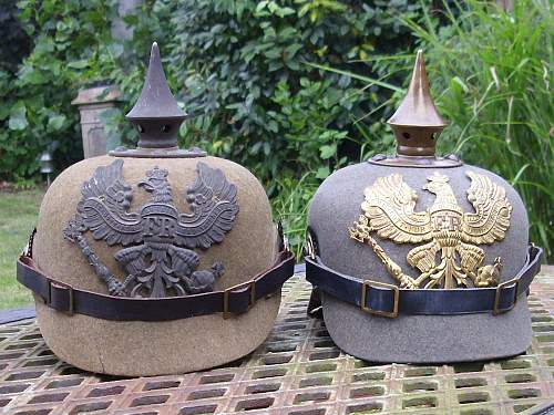 New felt Pickelhaube....