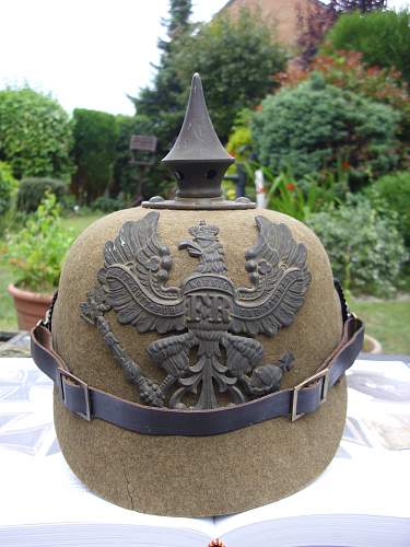 New felt Pickelhaube....