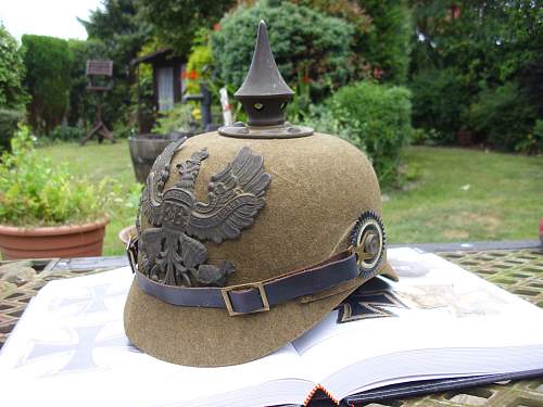 New felt Pickelhaube....